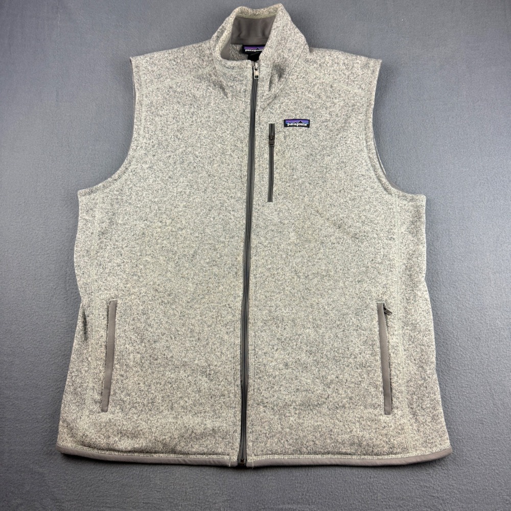 Patagonia Better Sweater Vest Men's 2XL Gray Full Zip Gorpcore Hiking Fleece